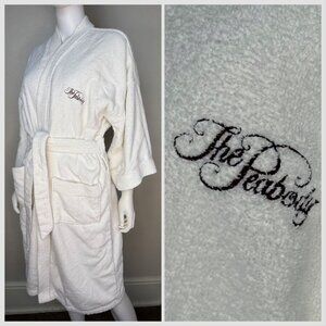 Vintage 1970s The Peabody Hotel Robe, Martex Terry Velour by Sea Island One Size